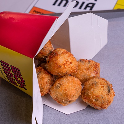 CHEESY POTATO BITES (V)