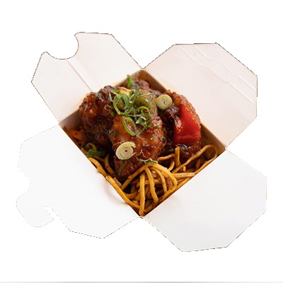 CAULIFLOWER MANCHURIAN NOODLE BOX (VG)