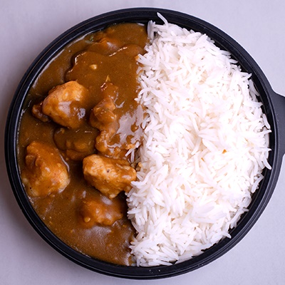 BOMBAY KATSU CHICKEN + STEAMED RICE