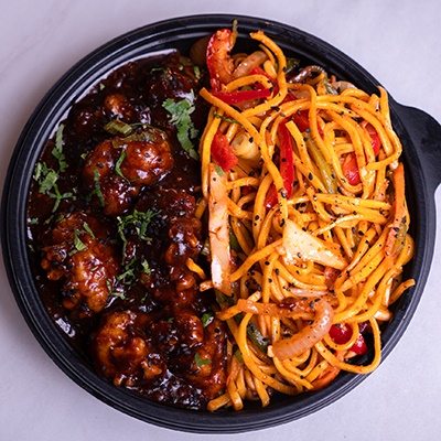 CAULIFLOWER MANCHURIAN + HAKKA NOODLES (Vg)